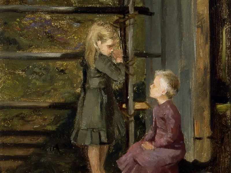 1861-Ingerid Dahl - Due bambine